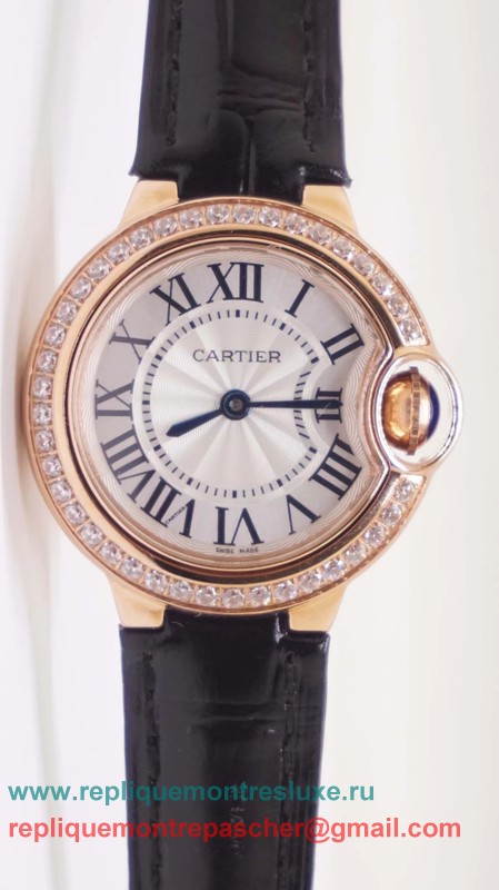 Cartier Ballon bleu de Cartier Quartz Diamonds Bezel CRL49