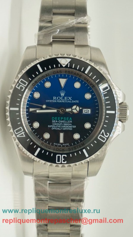 Rolex Sea Dweller Deepsea Automatique S/S Ceramic Bezel Sapphire Bleu/Noir RXM165