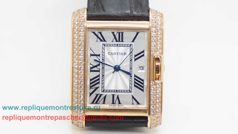 Cartier Tank Quartz Diamonds Bezel CRM85 - Cliquez sur l'image pour la fermer