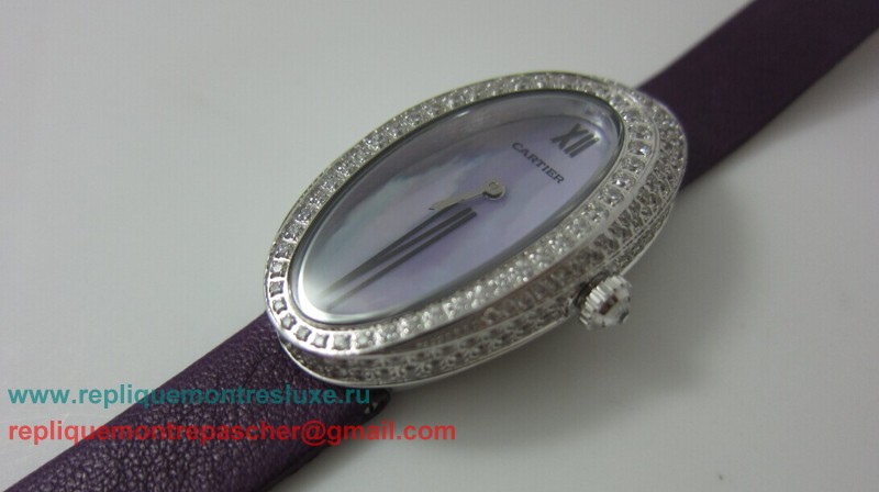 Cartier Baignoire Quartz Diamonds Sapphire CRL50 - Cliquez sur l'image pour la fermer