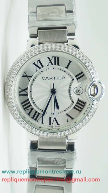 Cartier Ballon bleu de Cartier Quartz S/S Diamonds Bezel CRM120