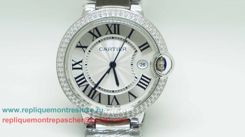 Cartier Ballon bleu de Cartier Quartz S/S Diamonds Bezel CRM120 - Cliquez sur l'image pour la fermer