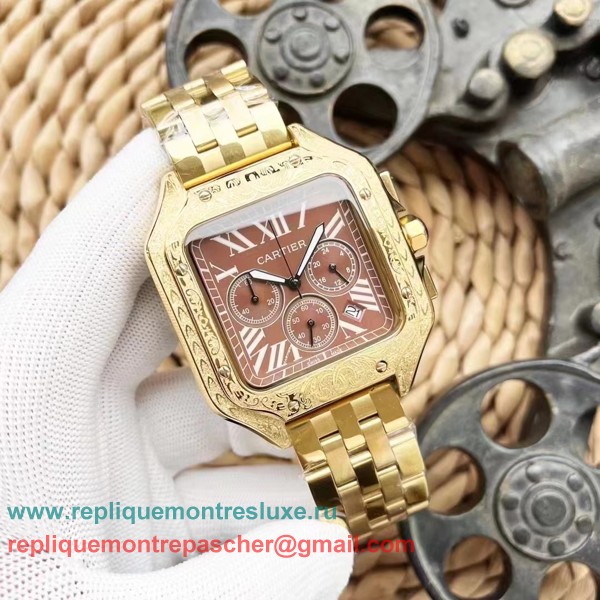 Replique Montre Cartier Santos Working Chronograph S/S CRMN41