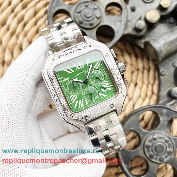 Replique Montre Cartier Santos Working Chronograph S/S CRMN46