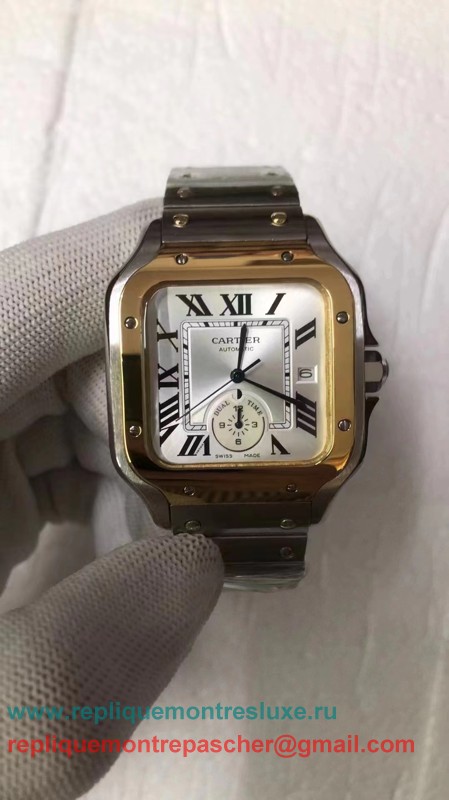 Replique Montre Cartier Santos Automatique S/S CRMN47