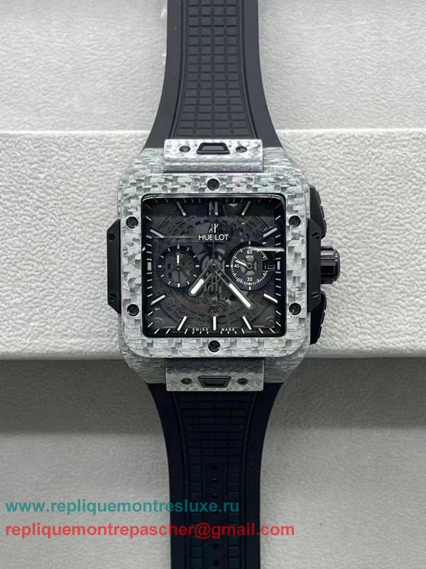 Replique Hublot Square Bang Working Chronograph Carbon Fibre HTMN53