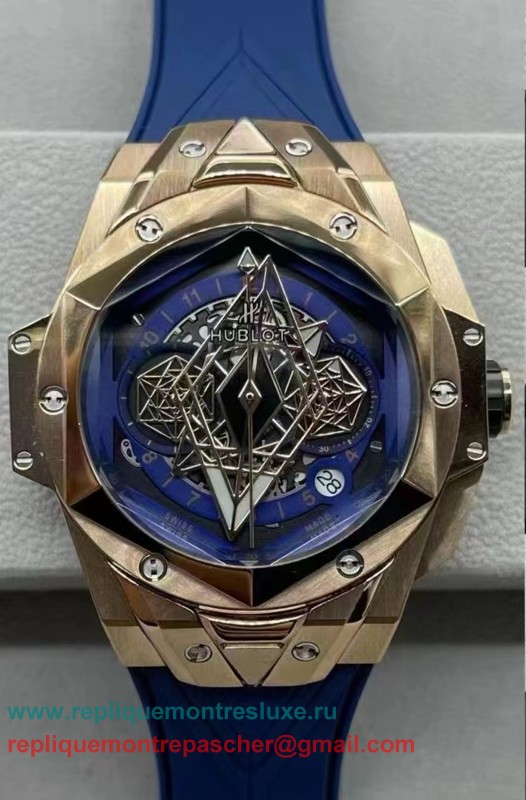 Replique Hublot Big Bang Sang Bleu II working Chronograph HTMN62