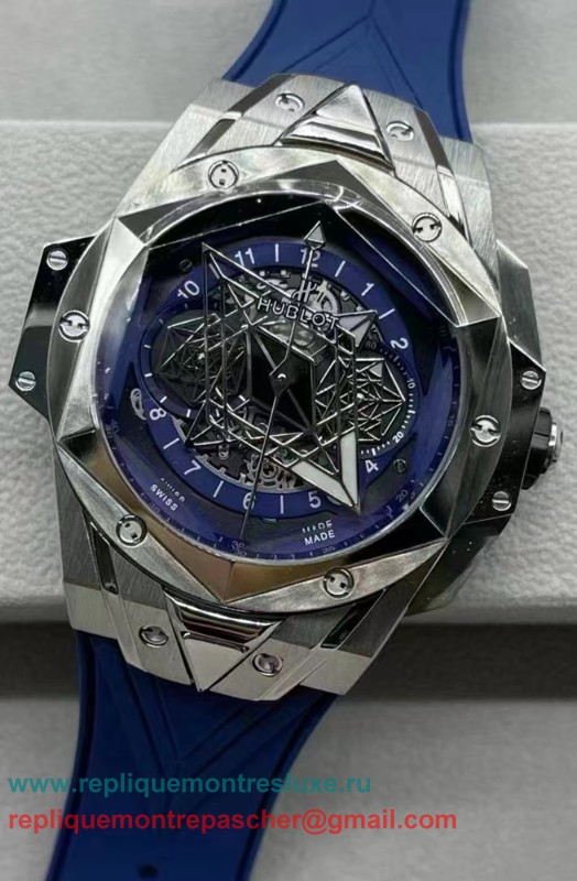 Replique Hublot Big Bang Sang Bleu II working Chronograph HTMN63