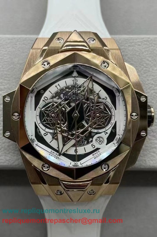 Replique Hublot Big Bang Sang Bleu II working Chronograph HTMN64