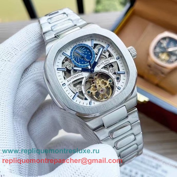 Repliques Patek Philippe Automatique Moonphase Tourbillon PPMN174