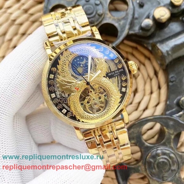 Replique Patek Philippe Automatique Tourbillon S/S PPMN200