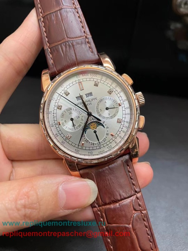 Replique Patek Philippe Perpetual Calendar Moonphase Automatique Diamonds PPMN225