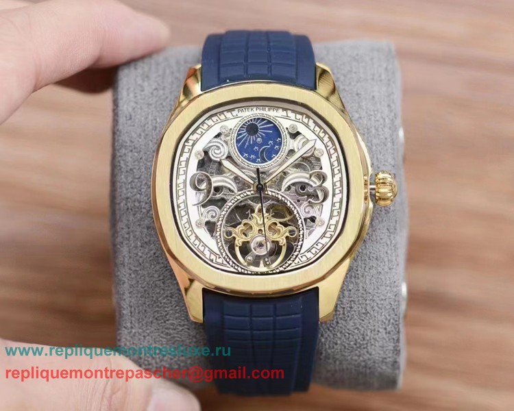 Repliques Patek Philippe Automatique Moonphase Tourbillon PPMN251