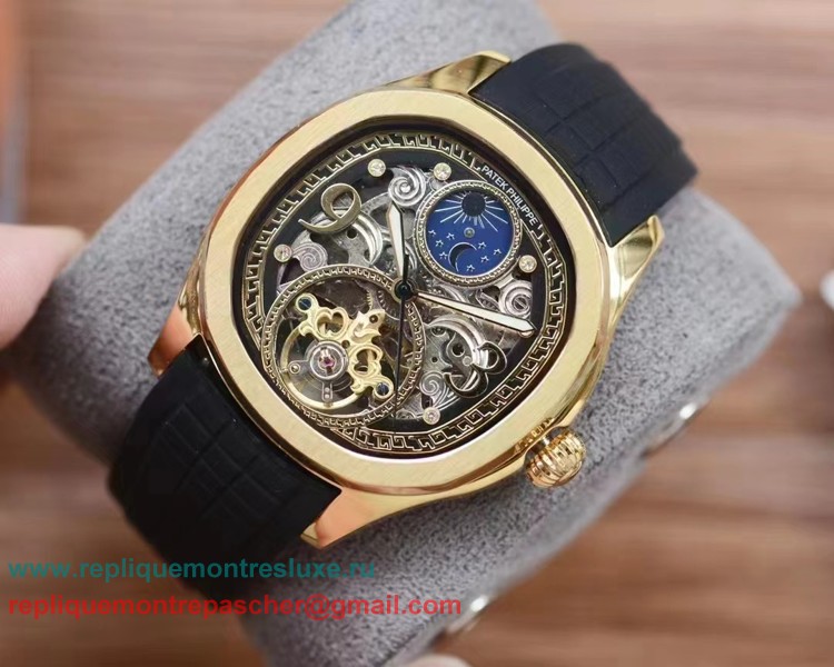 Repliques Patek Philippe Automatique Moonphase Tourbillon PPMN252