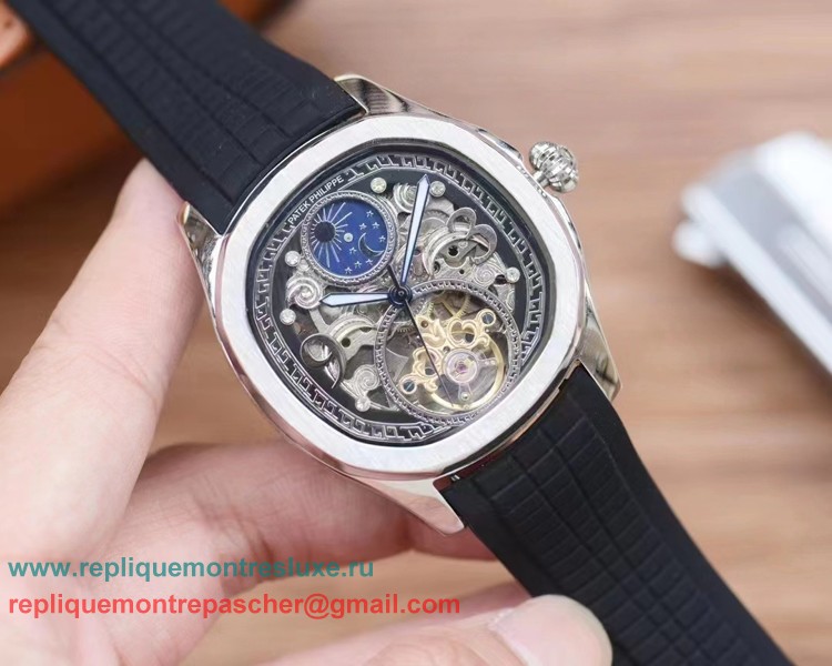 Repliques Patek Philippe Automatique Moonphase Tourbillon PPMN256