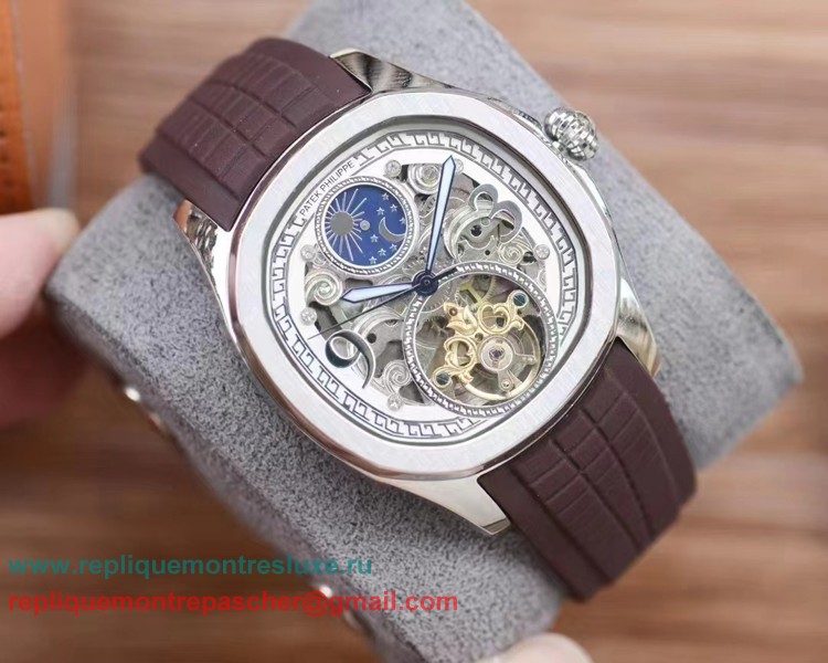 Repliques Patek Philippe Automatique Moonphase Tourbillon PPMN257