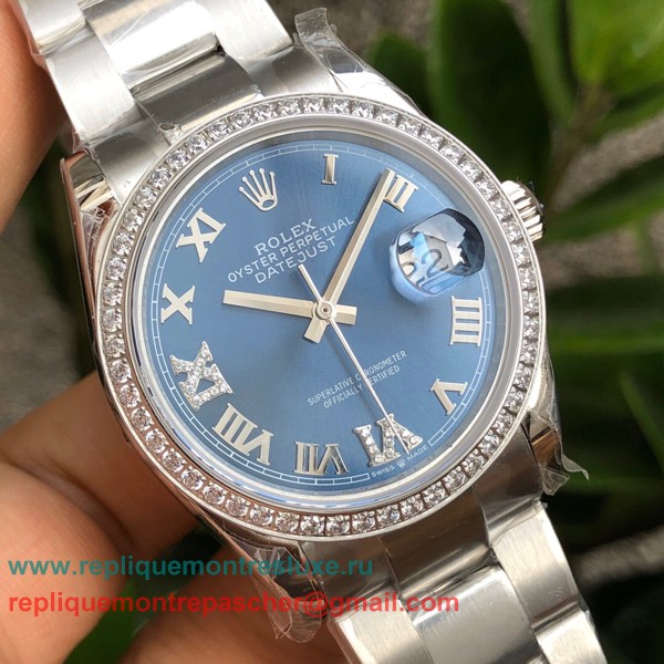 RXMN Rolex Datejust Suisse ETA 2836 Automatique S/S 36MM Sapphire Diamonds RXMN42 - Cliquez sur l'image pour la fermer