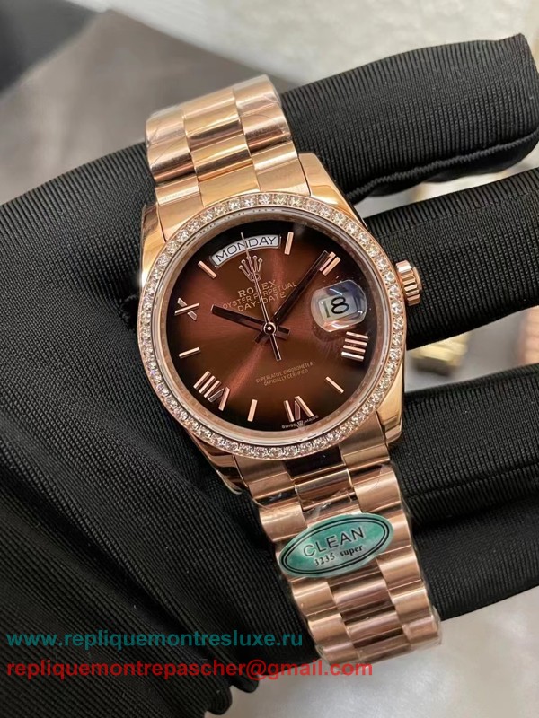 RXMN Rolex Day-Date Automatique S/S 36MM Sapphire Diamonds Bezel RXMN160