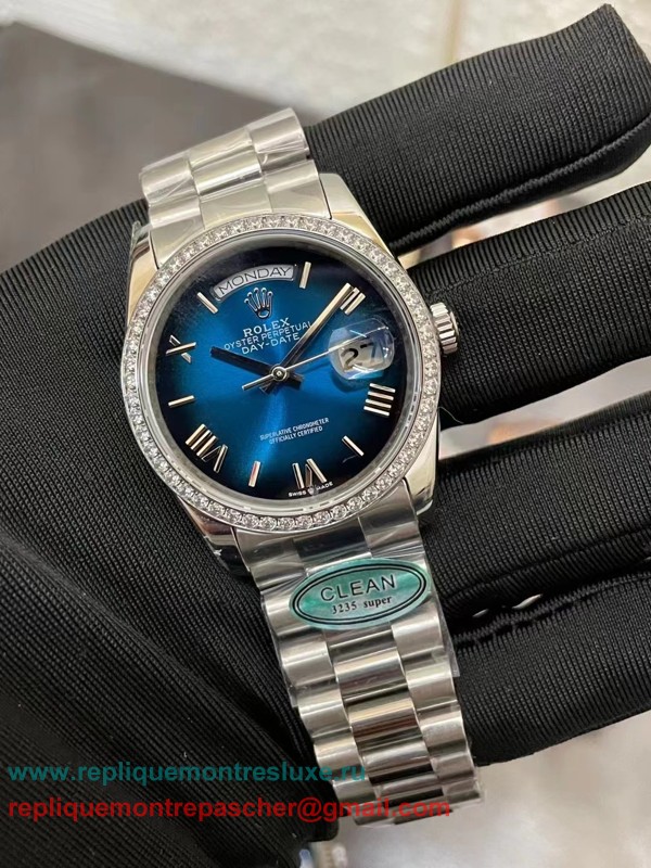 RXMN Rolex Day-Date Automatique S/S 36MM Sapphire Diamonds Bezel RXMN161