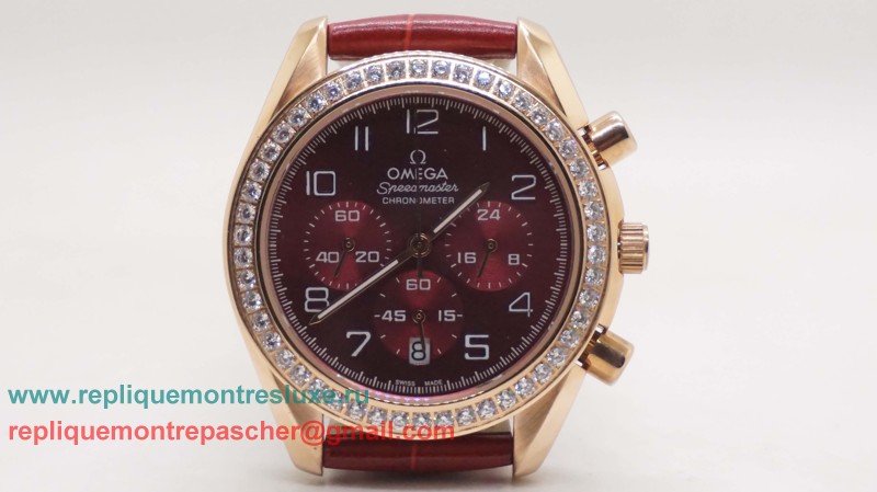 Omega Speedmaster Working Chronograph Diamonds Bezel OAL8 - Cliquez sur l'image pour la fermer