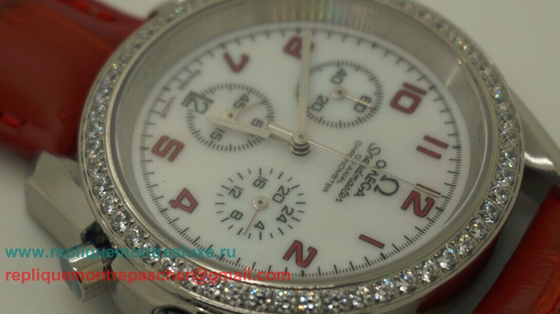 Omega Speedmaster Femme Working Chronograph Diamond Bezel OAL13 - Cliquez sur l'image pour la fermer