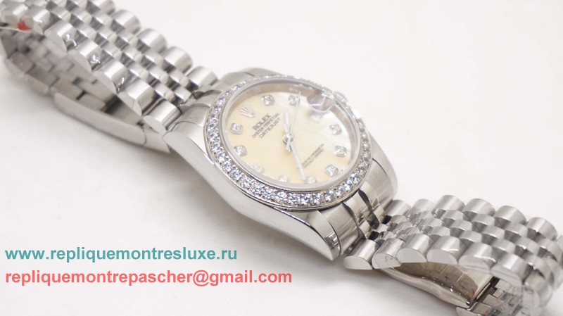 Rolex Datejust Automatique S/S 31MM Diamonds Bezel Sapphire RXL59 - Cliquez sur l'image pour la fermer