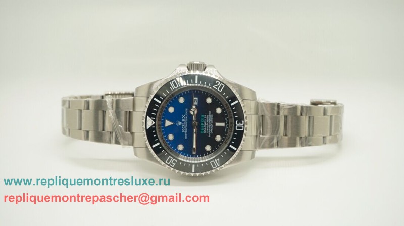 Rolex Sea Dweller Deepsea Automatique S/S Ceramic Bezel Sapphire Bleu/Noir RXM165 - Cliquez sur l'image pour la fermer