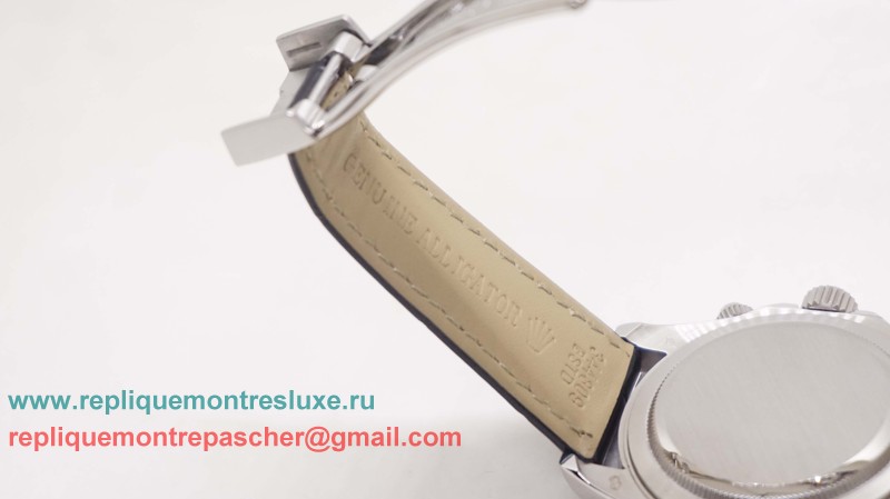 Rolex Daytona Asia Valjoux 7750 Automatique Working Chronograph Cuir RXM169 - Cliquez sur l'image pour la fermer