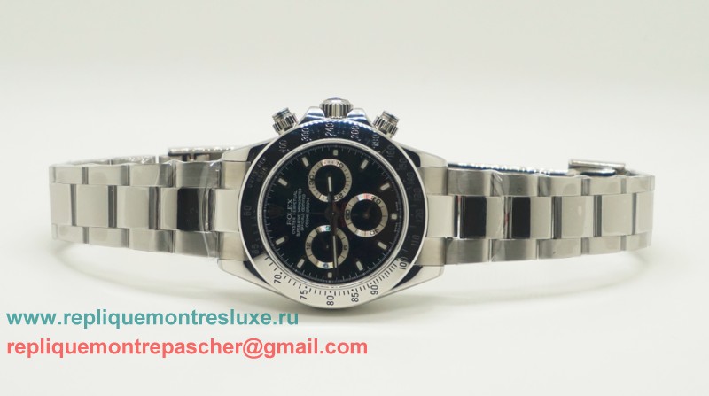 Rolex Daytona Asia Valjoux 7750 Automatique Working Chronograph S/S RXM172 - Cliquez sur l'image pour la fermer