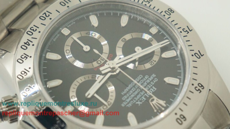 Rolex Daytona Asia Valjoux 7750 Automatique Working Chronograph S/S RXM172 - Cliquez sur l'image pour la fermer