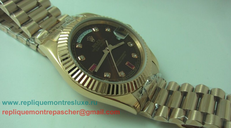 Rolex Day-Date Automatique S/S 41MM Sapphire RXM194 - Cliquez sur l'image pour la fermer