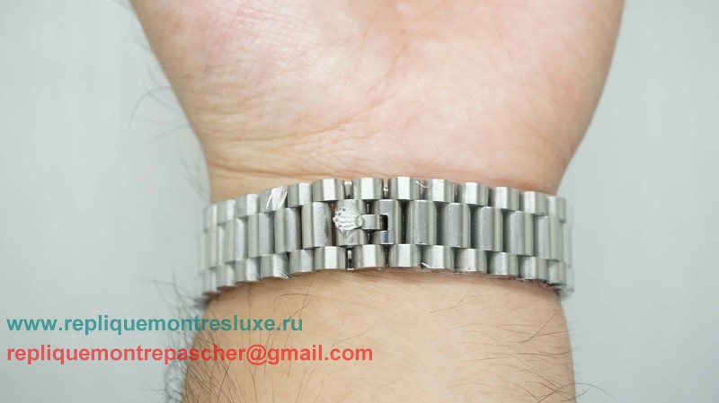 Rolex Day-Date Automatique S/S 36MM Sapphire Diamonds Bezel RXM236 - Cliquez sur l'image pour la fermer