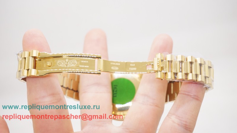 Rolex Day-Date Automatique S/S 36MM Sapphire Diamonds Bezel RXM255 - Cliquez sur l'image pour la fermer