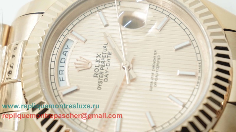 Rolex Day-Date Automatique S/S 41MM Sapphire RXM256 - Cliquez sur l'image pour la fermer