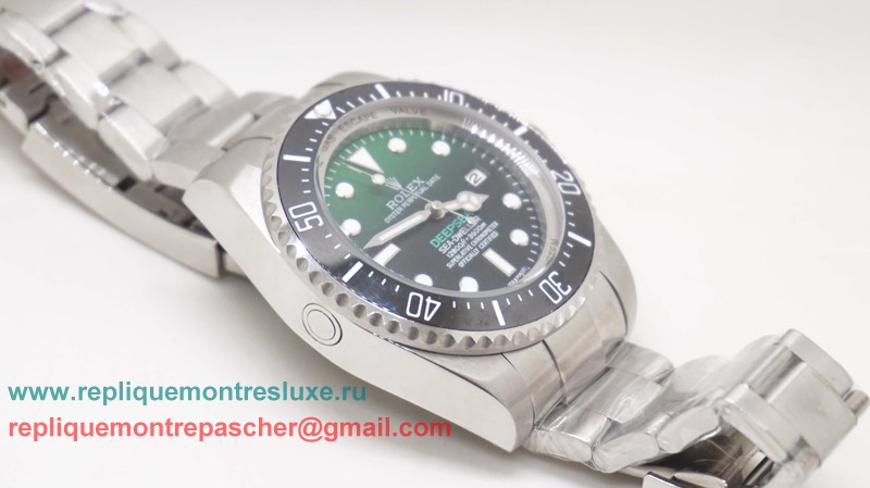 Rolex Sea Dweller Deepsea Automatique S/S Ceramic Bezel Sapphire Vert/Noir RXM271 - Cliquez sur l'image pour la fermer