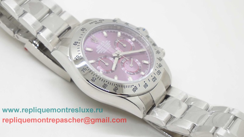 Rolex Daytona Asia Valjoux 7750 Automatique Working Chronograph S/S RXM301 - Cliquez sur l'image pour la fermer
