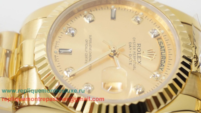 Rolex Day-Date Automatique S/S 36MM Sapphire RXM306 - Cliquez sur l'image pour la fermer