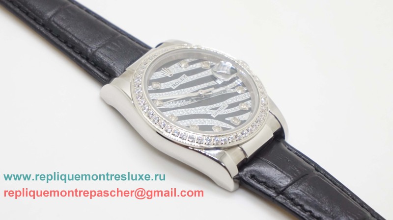 Rolex Datejust Automatique Cuir 36MM Diamonds Bezel Sapphire RXM382 - Cliquez sur l'image pour la fermer