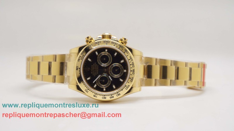 Rolex Daytona Asia Valjoux 7750 Automatique Working Chronograph S/S RXM424 - Cliquez sur l'image pour la fermer