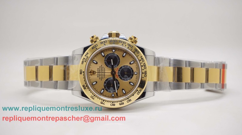 Rolex Daytona Asia Valjoux 7750 Automatique Working Chronograph S/S RXM429 - Cliquez sur l'image pour la fermer