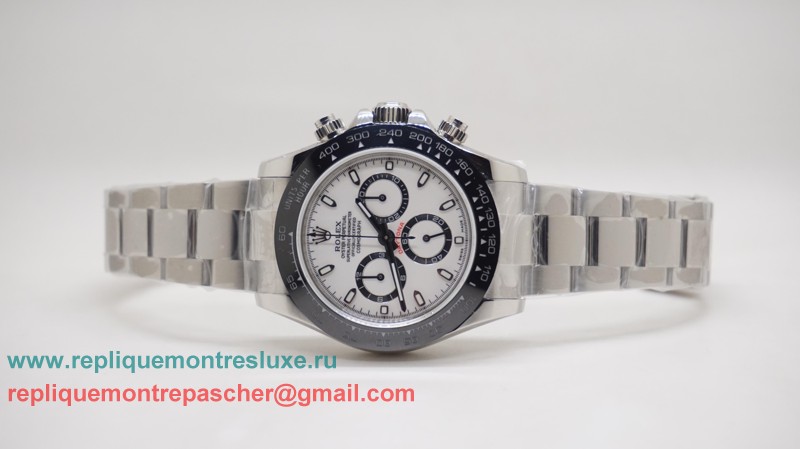 Rolex Daytona Asia Valjoux 7750 Automatique Working Chronograph S/S RXM430 - Cliquez sur l'image pour la fermer