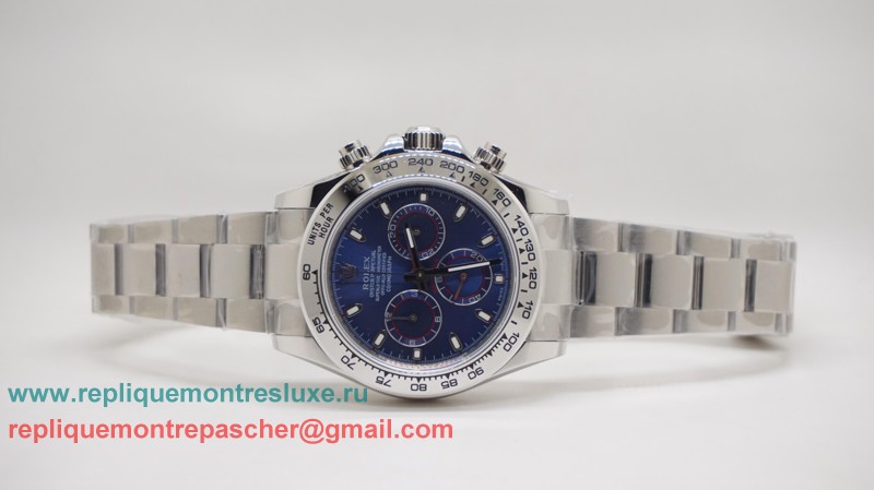 Rolex Daytona Asia Valjoux 7750 Automatique Working Chronograph S/S RXM432 - Cliquez sur l'image pour la fermer