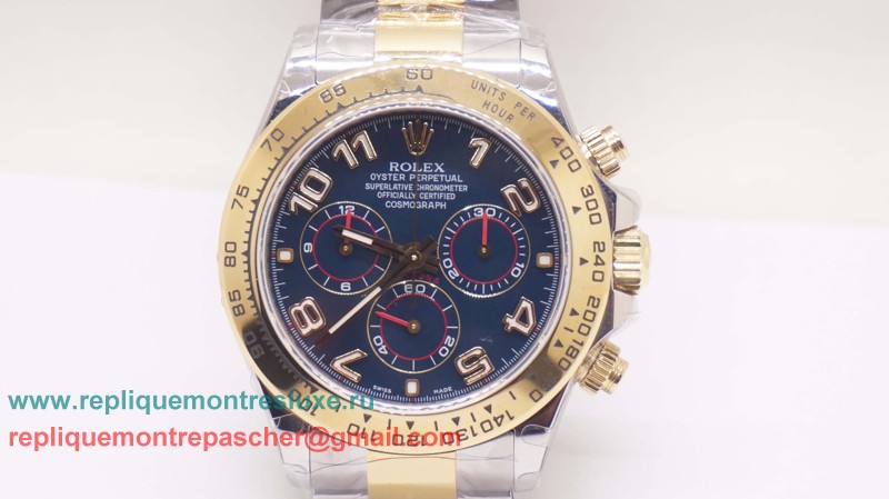 Rolex Daytona Asia Valjoux 7750 Automatique Working Chronograph S/S RXM484 - Cliquez sur l'image pour la fermer
